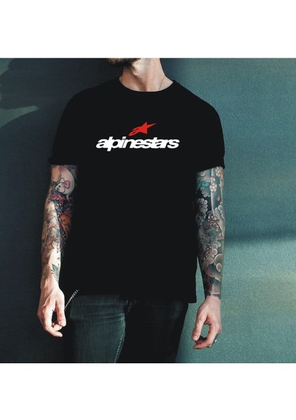 Alpinestars Tişört,erkek Siyah Tişört,motorcu Tişört,alpinestar fiyatları