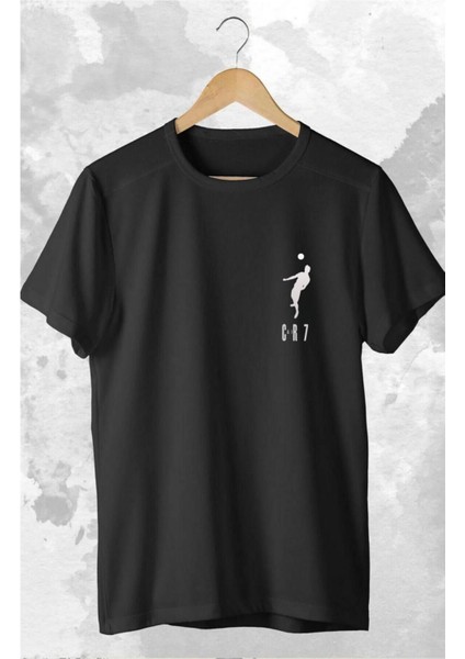 Tasarım Cr7 Ronaldo Yazılı Baskılı Oversize %100 Pamuk T-Shirt fiyatları