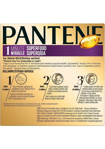 1 Minute Miracle Saç Bakım Kürü Superfood 3x15 ml Ampül