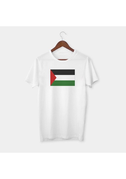 Filistin Bayrağı Baskılı Tişört