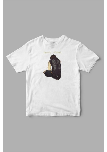 "alone Again" The Walking Dead Twd Baskılı Tişört