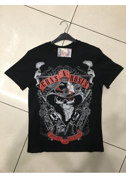 Rock Müzik Guns N Roses Sırt Baskılı Tişört