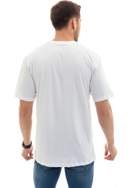 Erkek Frank Oversize Beyaz T-Shirt indirimleri