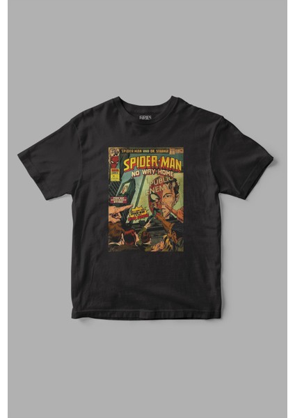 Spiderman "no Way Home" Old Comicbook Baskılı Tişört