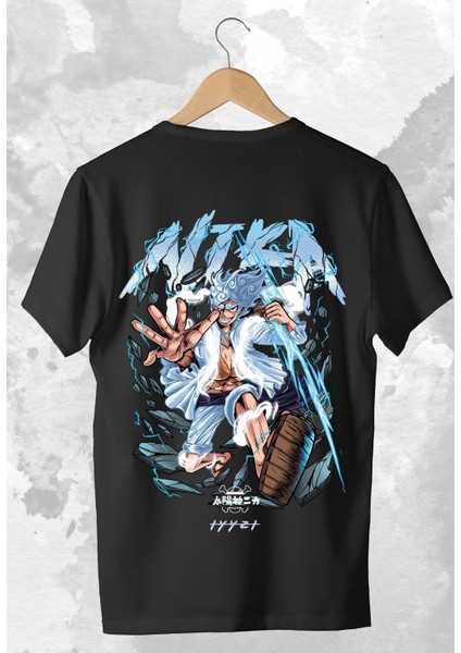 One Piece: Monkey D Luffy Baskılı Oversized Anime Tshirt