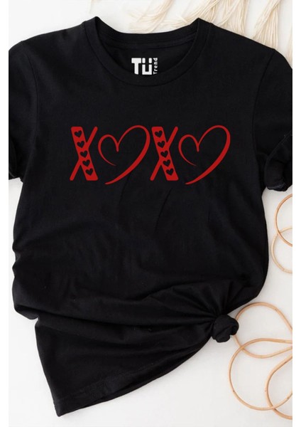 Xoxo Sevgililer Günü Kalp Tişört modelleri