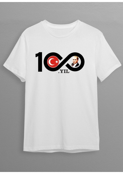 100. Yıl Atatürk Baskılı T-Shirt HY01