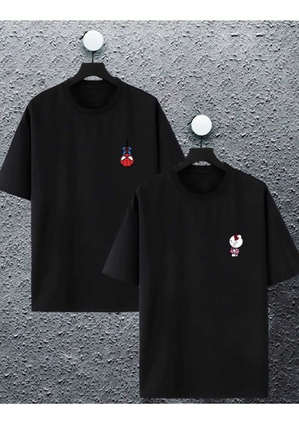 Oversize Sevgili Çift T-Shirtleri