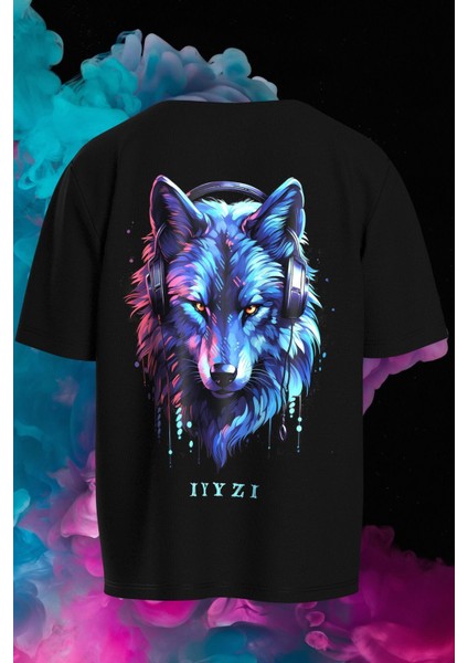 Siyah Oversize Limited Edition Wolf Kurt