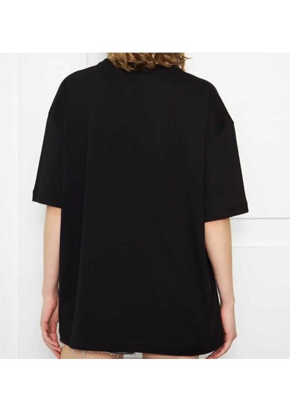 Ami Paris Baskılı Oversize Rahat Kalıp Tshirt