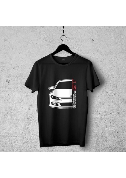 Volkswagen Scirocco Tasarımlı Tshirt 14, Premium Çatlama Solma Yapmaz , Otomobil