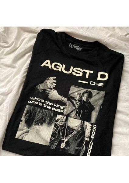Favoriconsept - Bts - Suga Agust D Who's The King Boss Tişört