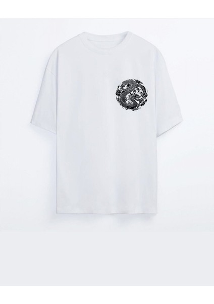 Beyaz Cristiano Ronaldo Baskili Tişört 2