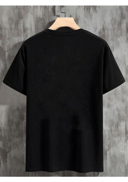 Unisex Oversize T-Shirt Not Hear Ön Baskılı Siyah fiyatları