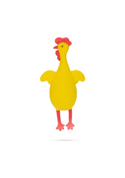 Beeztees Köpek Oyuncağı, Sesli, Tavuk, Lateks, Sarı, 25,5X13X5CM