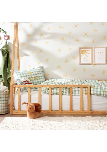 %100 Pamuk Sunshine Çocuk Nevresim Takımı Yeşil (160x220 cm)