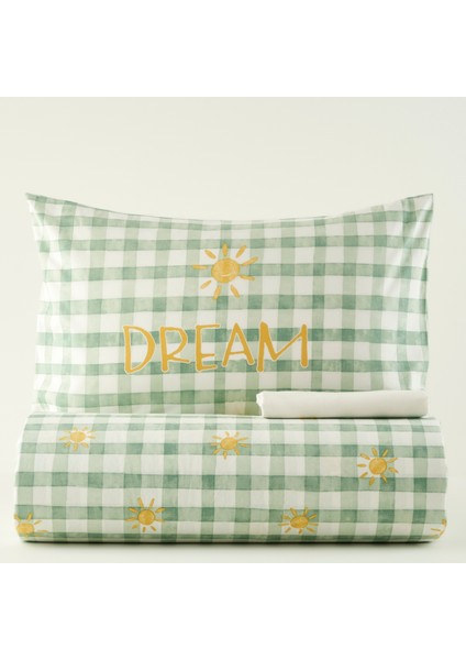 %100 Pamuk Sunshine Çocuk Nevresim Takımı Yeşil (160x220 cm) fırsatları