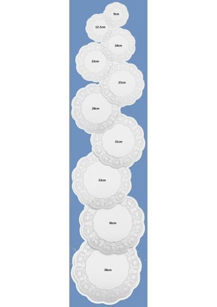 Dantel Kağıt 26 Cm (100 Adet)