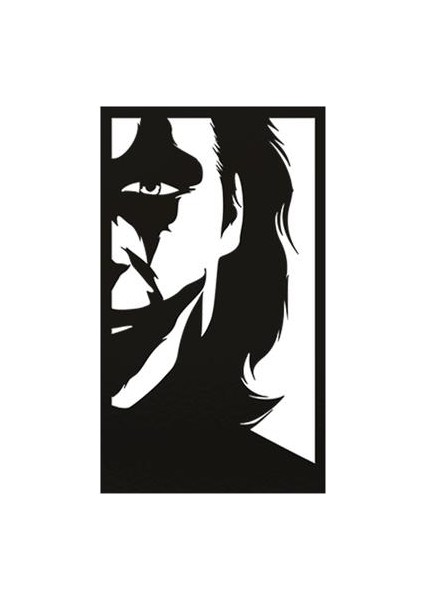 Joker Duvar Heykeli 2d - IZB007