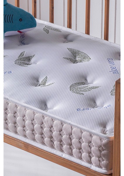 Aloe Vera Park Yatak, Bebek Yatağı, Beşik Yatağı, Anne Yanı, Oyun Parkı Yatağı, Örme Kumaşlı - 10 cm modelleri