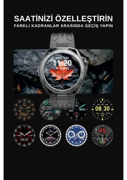 SW16 1.19 İnç Amoled Ekranlı IP68 Su Geçirmez Akıllı Saat