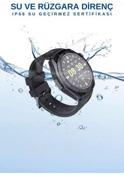 SW16 1.19 İnç Amoled Ekranlı IP68 Su Geçirmez Akıllı Saat