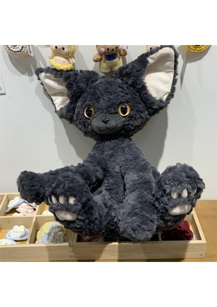 40 cm Süper Sevimli Devon Kıvırcık Kedi Kara Kedi Bebek Peluş Oyuncak (Yurt Dışından) modelleri