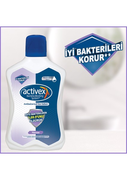 Sıvı Sabun Hassas 2x1 lt+ 2X500 ml