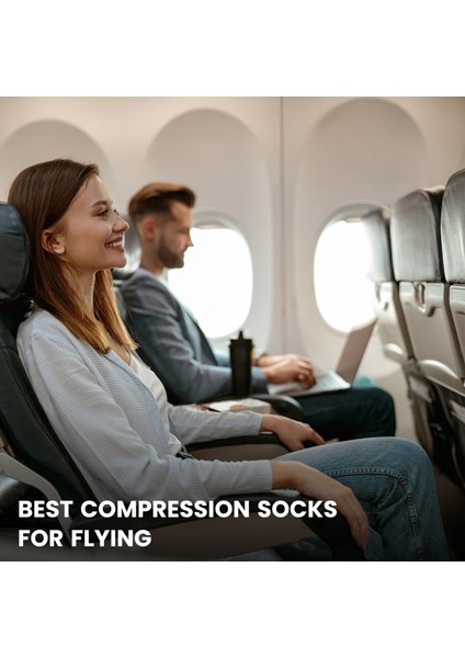 Bambu Renkli Dikişsiz Diz Boyu 15-20 mm Hg Basınçlı Kompresyon Çorap 3590