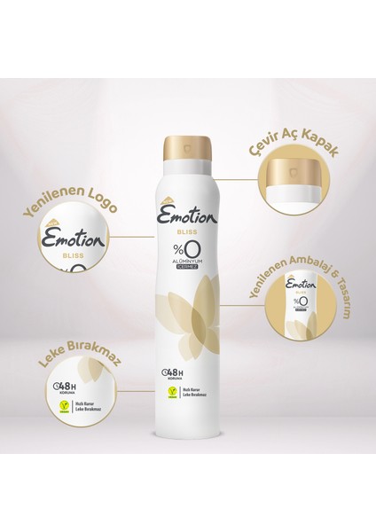 Bliss Kadın Deodorant 6X200 ml