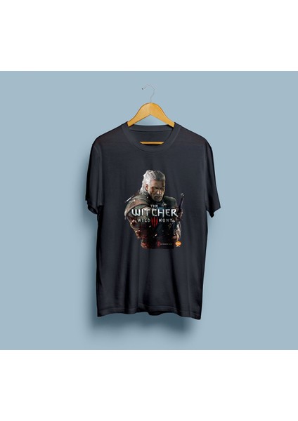 Oversize The Witcher 3 Wild Hunt Tasarım Unisex T-Shirt
