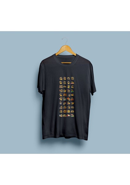 Oversize Tüm Duygusal Modlar Tasarım Unisex T-Shirt