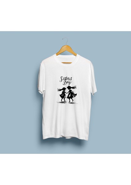 Oversize Kız Kardeşler Günü / Sister's Day Tasarım Unisex T-Shirt