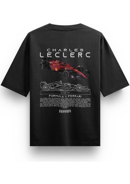 Ferrari Formula 1 F1 Charles Leclerc Oversize Tshirt