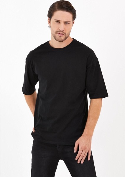 Pamuk Bisiklet Siyah Oversize T-Shirt fiyatları