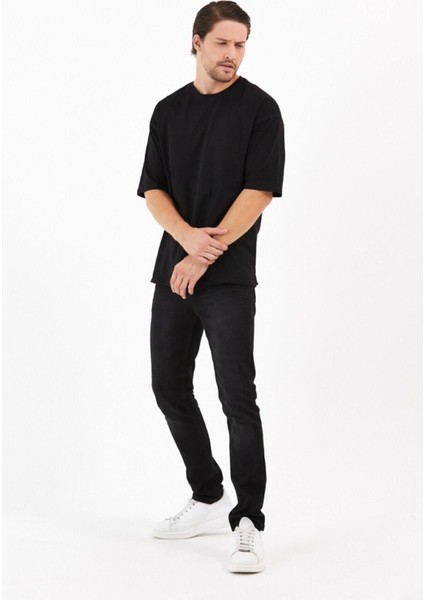 Pamuk Bisiklet Siyah Oversize T-Shirt fırsatları