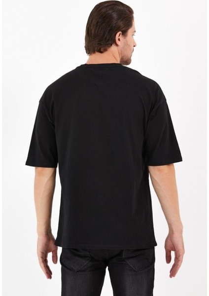 Pamuk Bisiklet Siyah Oversize T-Shirt indirimleri