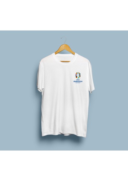 Oversize Uefa 2024 Almanya Cep Logolu Unisex T-Shirt