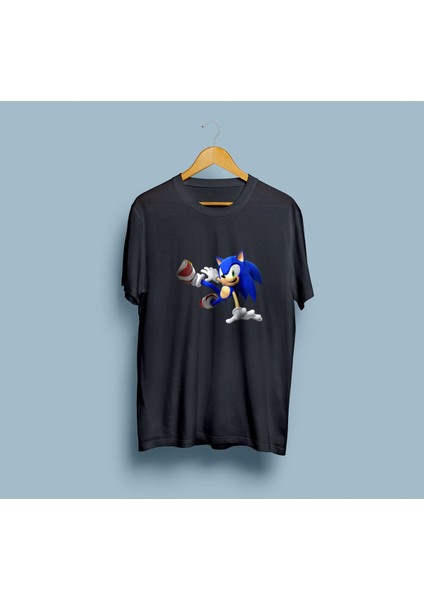 Oversize Sonic / Sonic Dash Tasarımlı / Baskılı Unisex T-Shirt