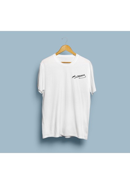 Oversize M.kemal Atatürk Imzalı Cep Logolu Unisex T-Shirt