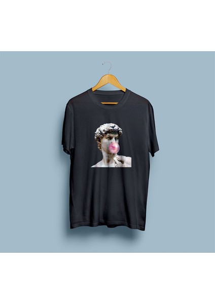 Oversize Michelangelo David Bubble Gum Unisex T-Shirt