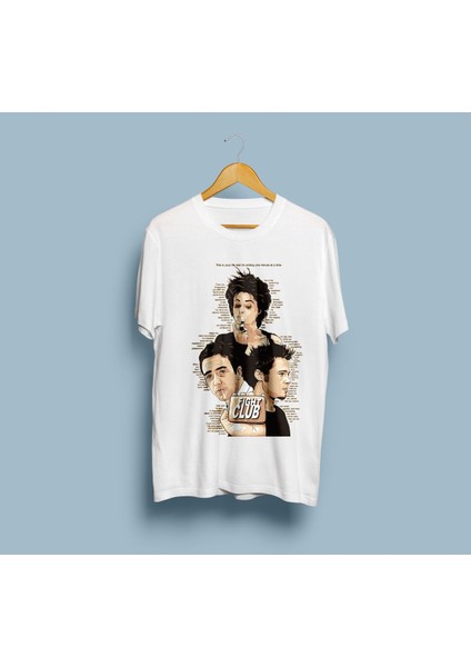 Oversize Fight Club Tasarım Unisex T-Shirt