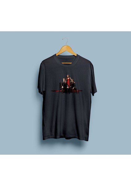 Oversize The Vampire Diaries Tasarım Unisex T-Shirt