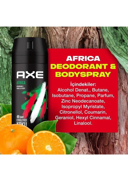 Men Deodorant Africa 150 ml - 6'lı Avantaj Seti