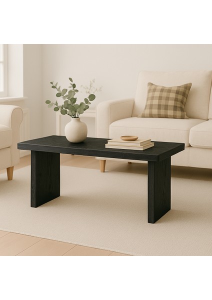 Doğal Ahşap Modern Orta Sehpa - El Yapımı Minimal Tasarım, Masif Çam