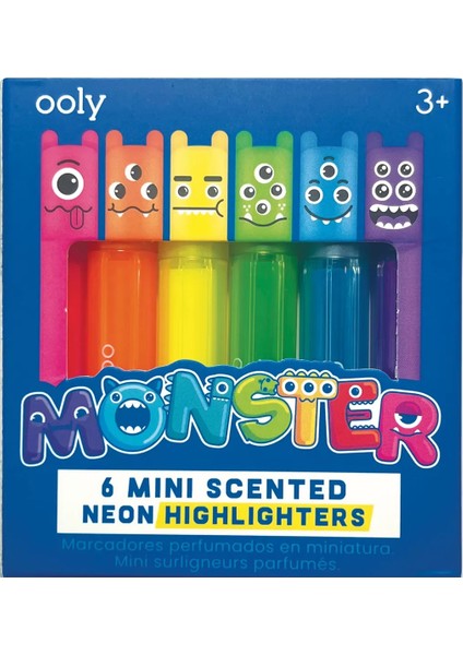Mini Monster Kokulu Neon 6’lıhighlighter
