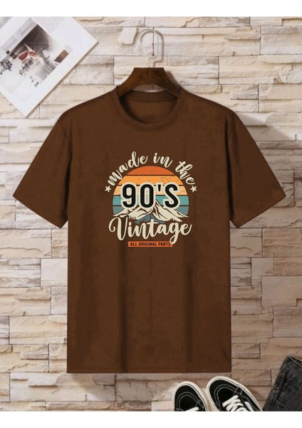 90's Baskılı Oversize T-Shirt