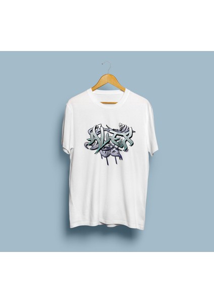 Oversize Graffiti Alex Tasarım Unisex T-Shirt