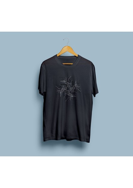 Oversize Vektör Çizim Unisex T-Shirt
