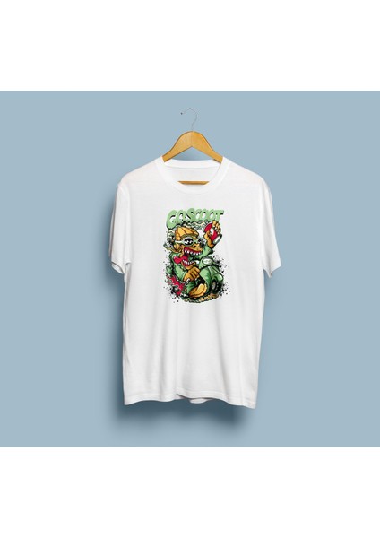 Oversize Green Cacatus Coscoot Tasarımlı Unisex T-Shirt